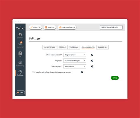 Manage your Ooma Office preferences .